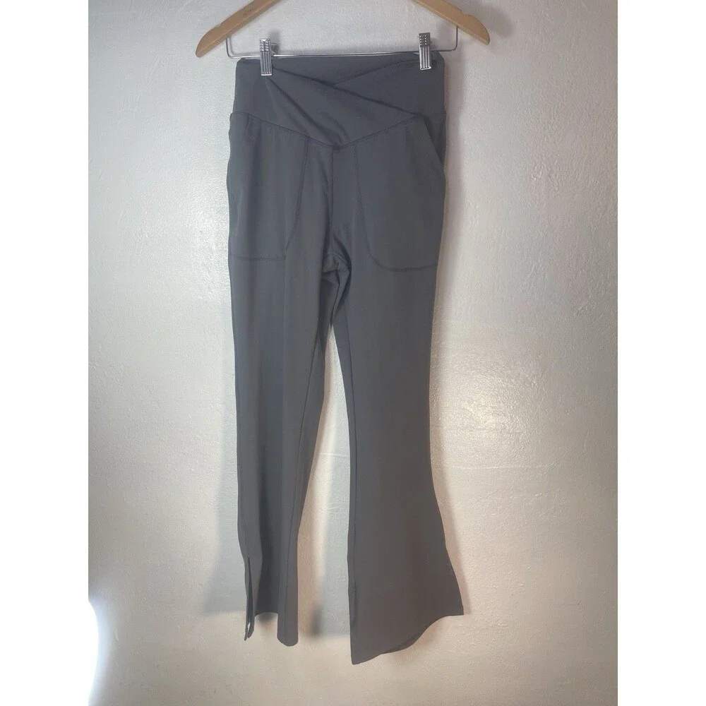Women's High Waist Flare Yoga Pants Bootcut Leggings with Pockets M Athleisure
